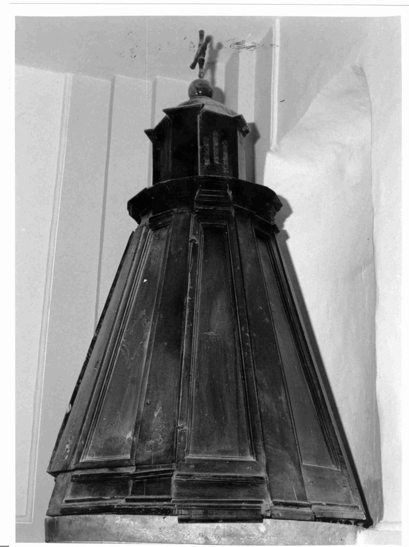 coperchio del fonte battesimale - bottega campana (sec. XVIII)