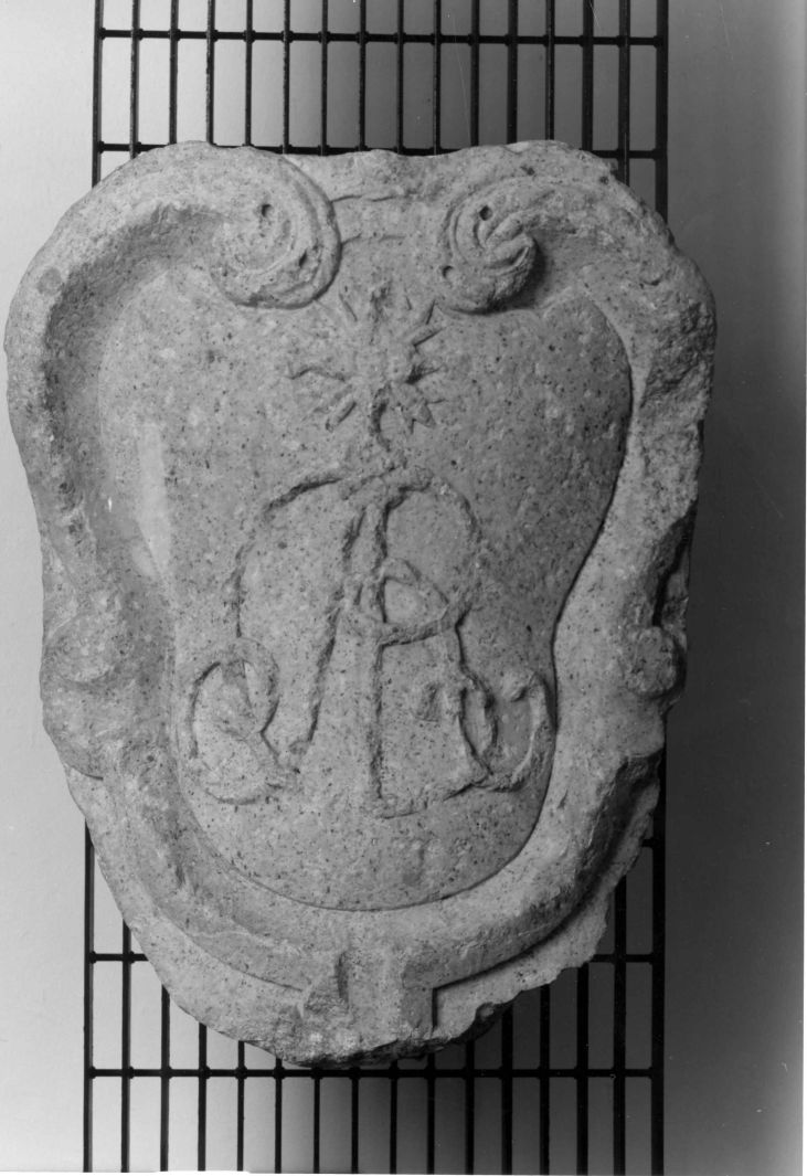 Stemma certosino, stemma (rilievo) - bottega campana (sec. XVIII)