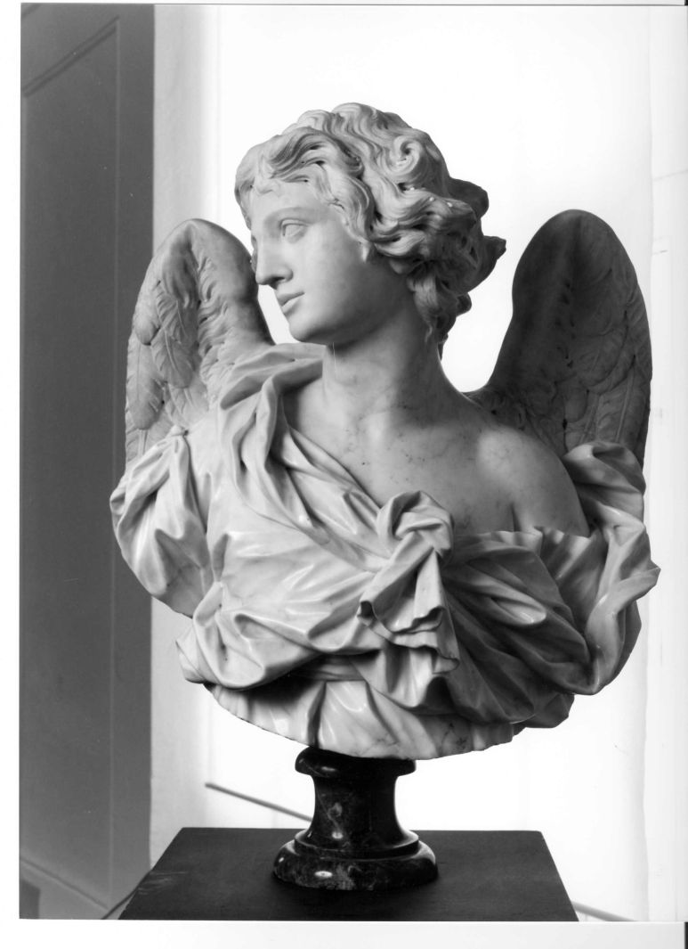 angelo annunciante (busto) - bottega napoletana (sec. XVII)