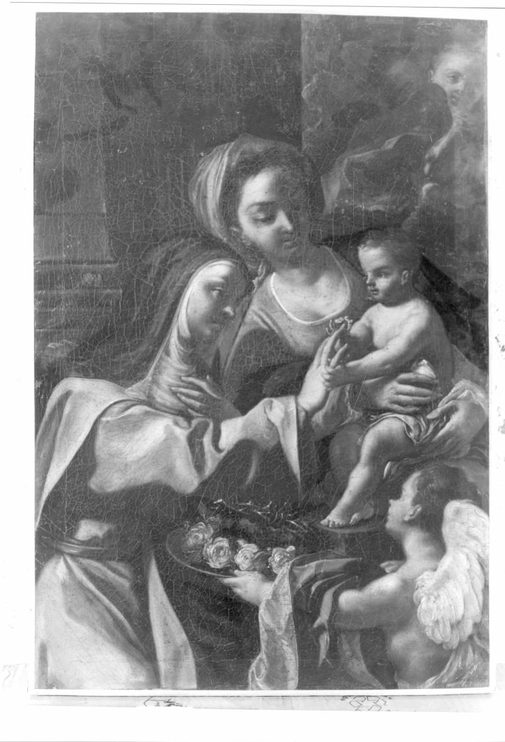 matrimonio mistico di Santa Caterina da Siena (dipinto) di Solimena Francesco detto Abate Ciccio (bottega) (prima metà sec. XVIII)