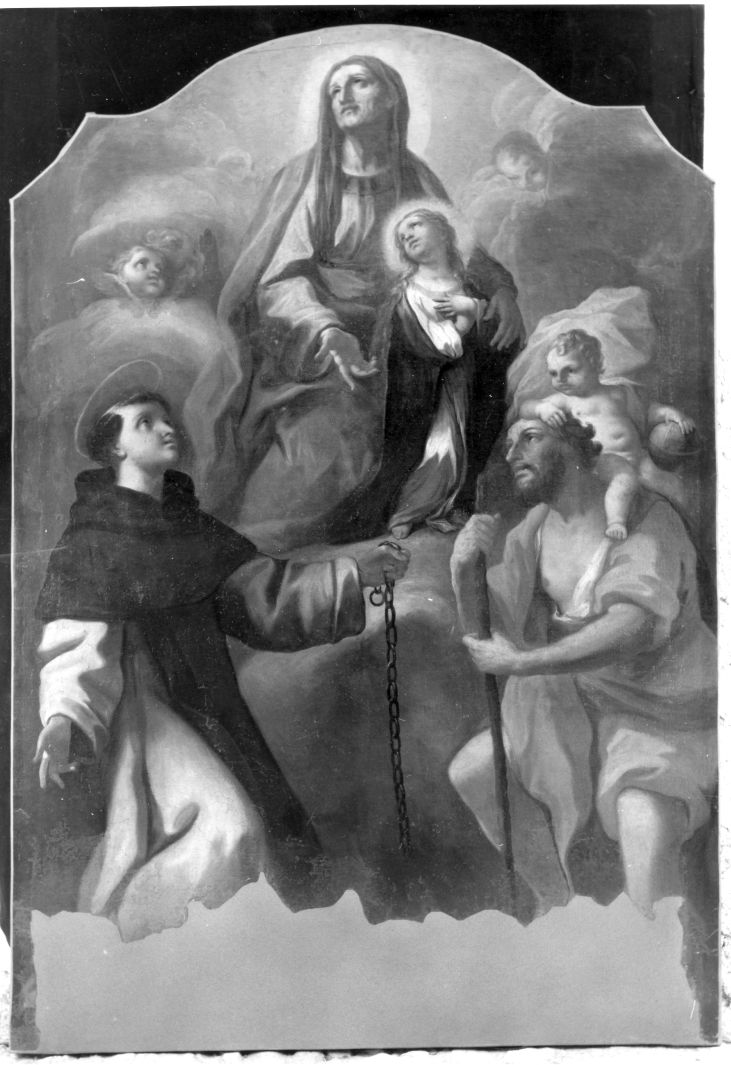 Maria Vergine bambina e Sant'Anna (dipinto) di Miglionico Andrea (sec. XVIII)