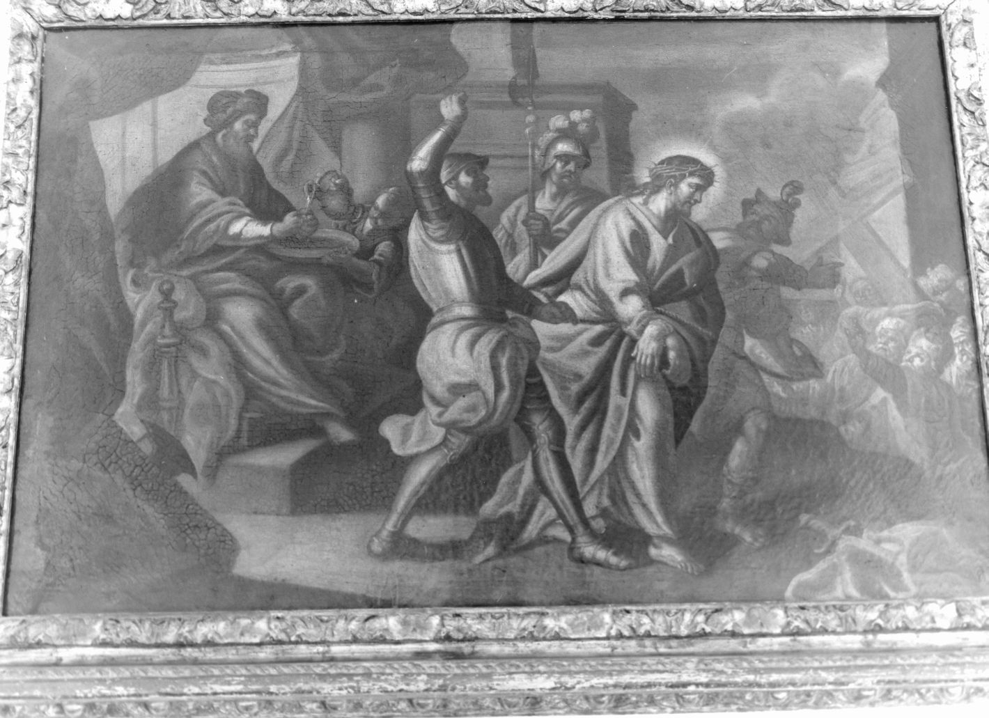 stazione I: Gesù condannato a morte (Via Crucis, ciclo) di De Maio Paolo (scuola) (sec. XVIII)