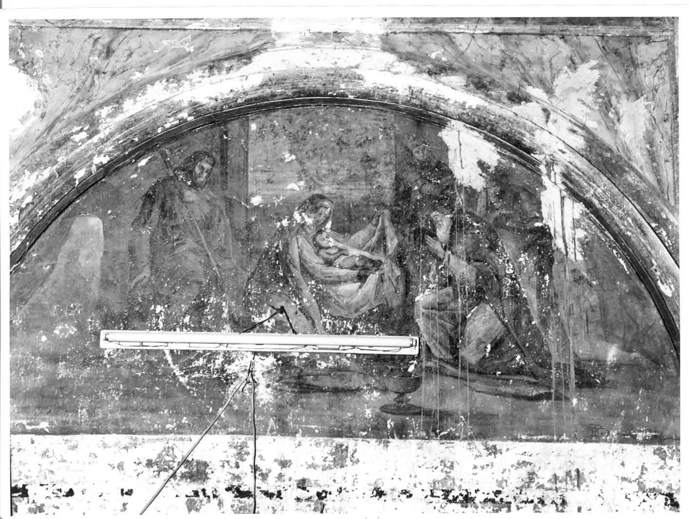 adorazione dei Re Magi (dipinto) - ambito campano (sec. XVII)