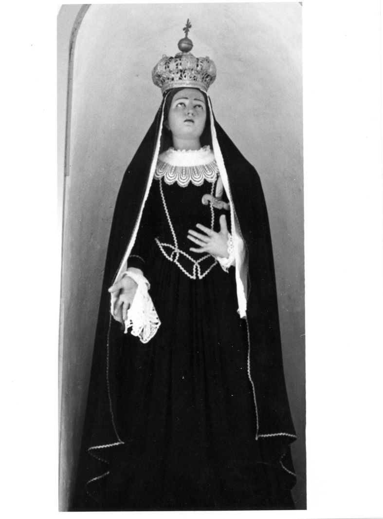 Madonna Addolorata (manichino, opera isolata) - bottega campana (sec. XX)