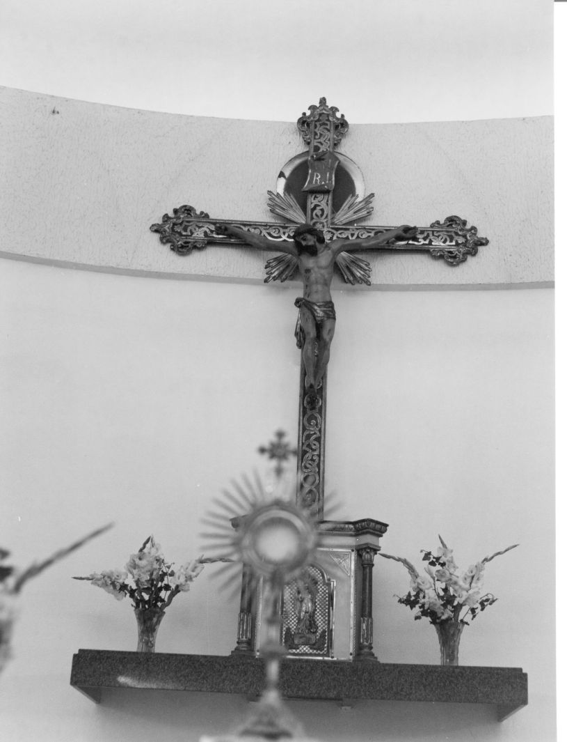 Cristo crocifisso (croce) - bottega campana (prima metà sec. XX)