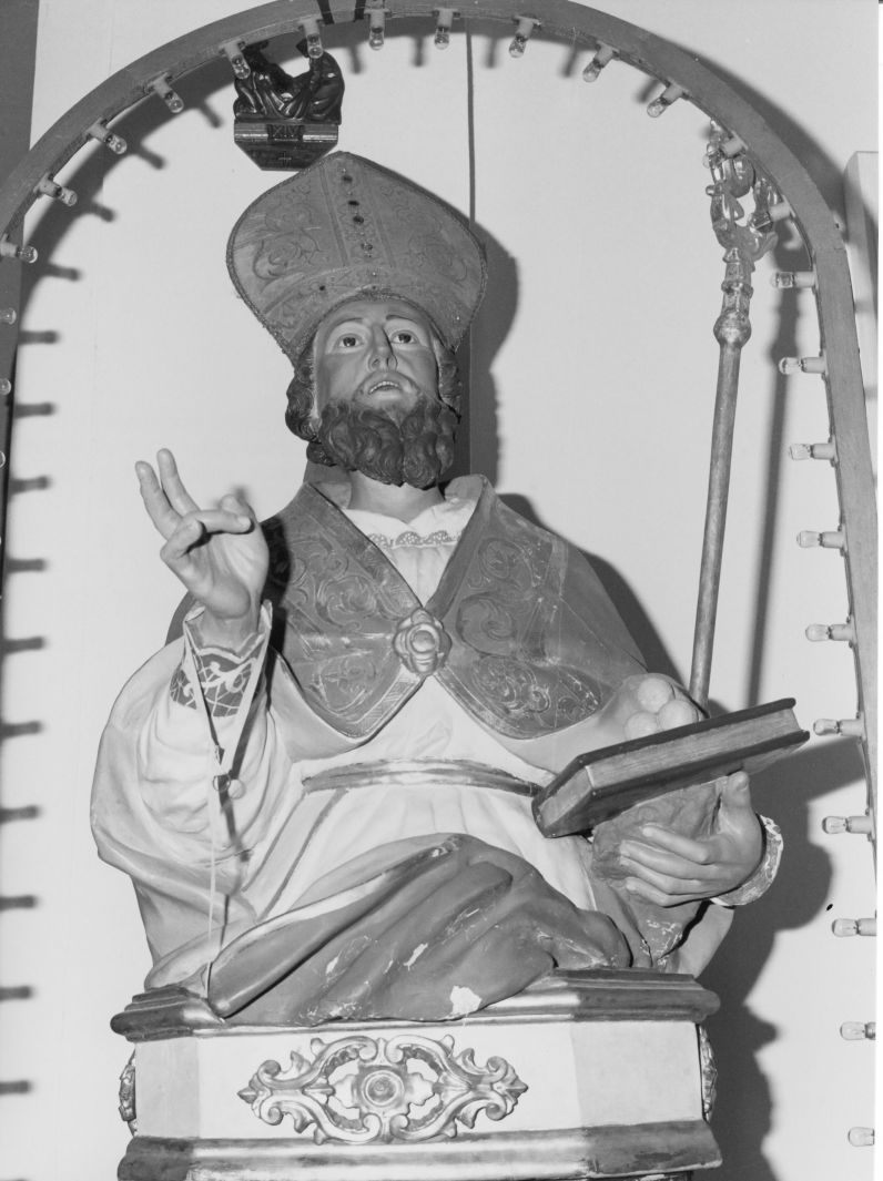 San Nicola di Bari (scultura) - bottega campana (seconda metà sec. XVIII)