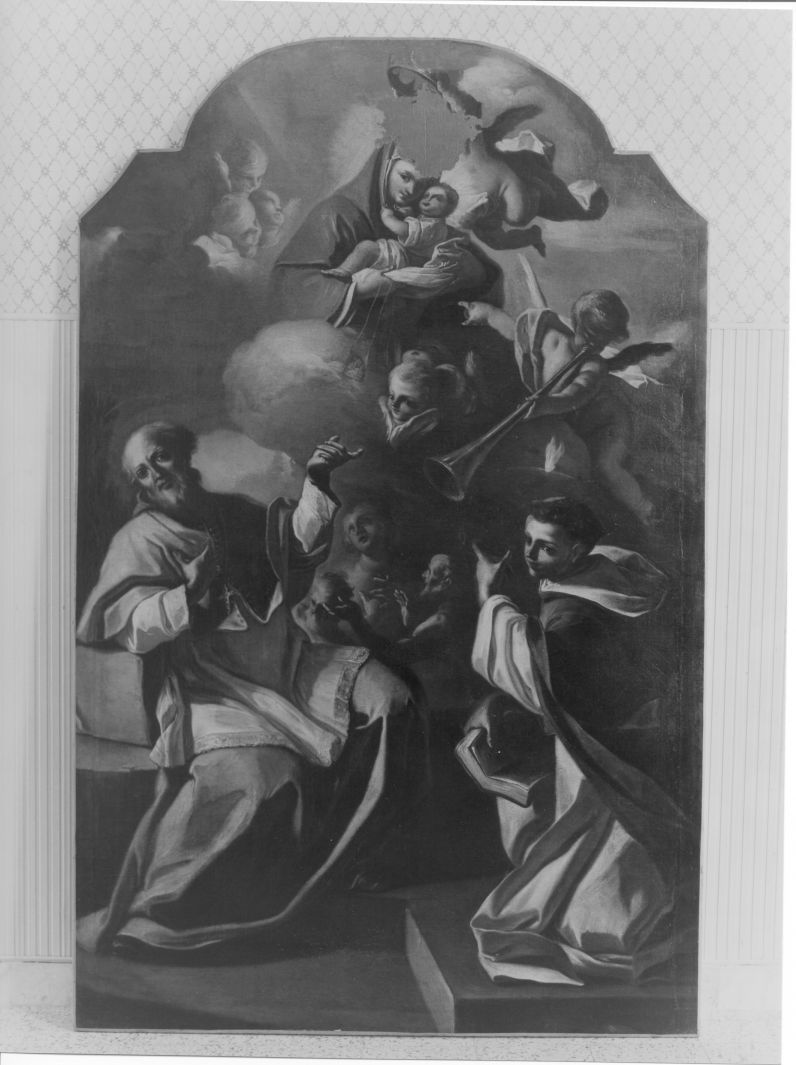 Madonna del Carmelo e santi (dipinto) di Peccheneda Nicola (attribuito) (seconda metà sec. XVIII)