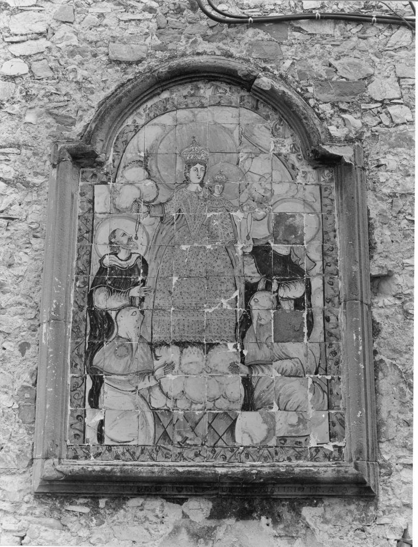 Madonna del Rosario (edicola) - bottega campana (sec. XIX)