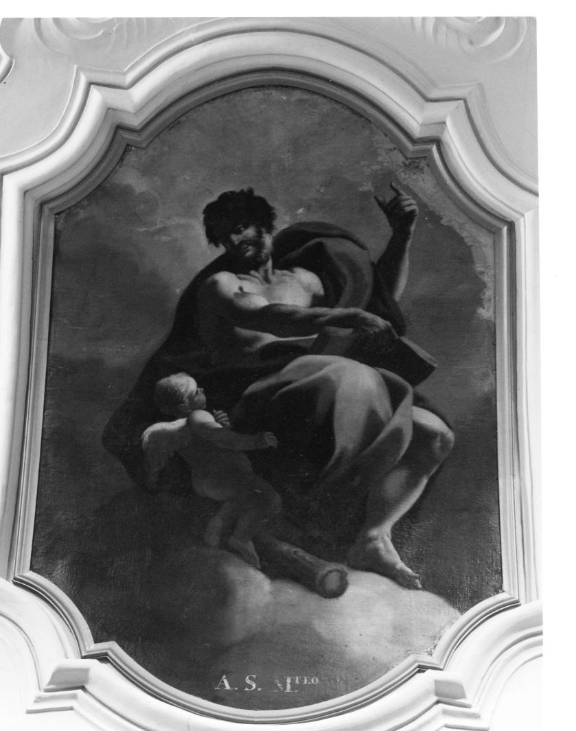 San Matteo e l'angelo (dipinto, ciclo) di Persico Saverio (sec. XVIII)
