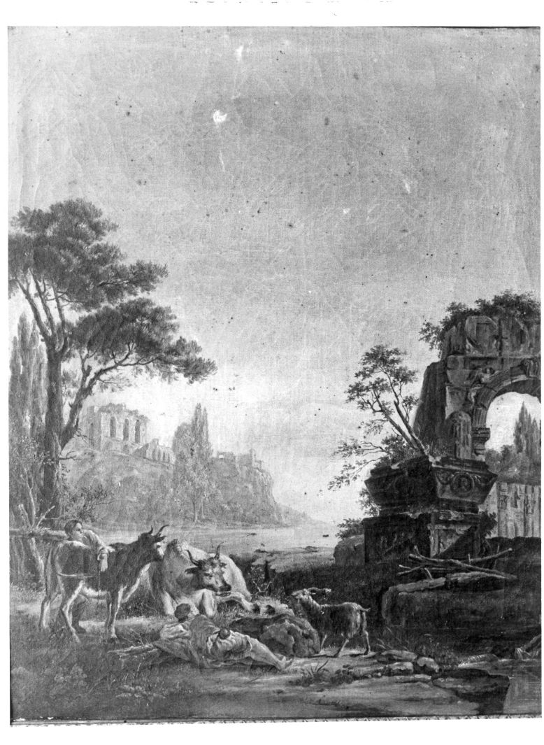 paesaggio con rovine (dipinto) di Bonavia Carlo (attribuito) (seconda metà sec. XVIII)