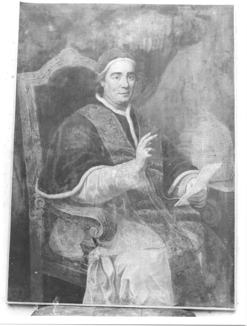 ritratto di papa Clemente XIV (dipinto) - ambito Italia meridionale (sec. XVIII)