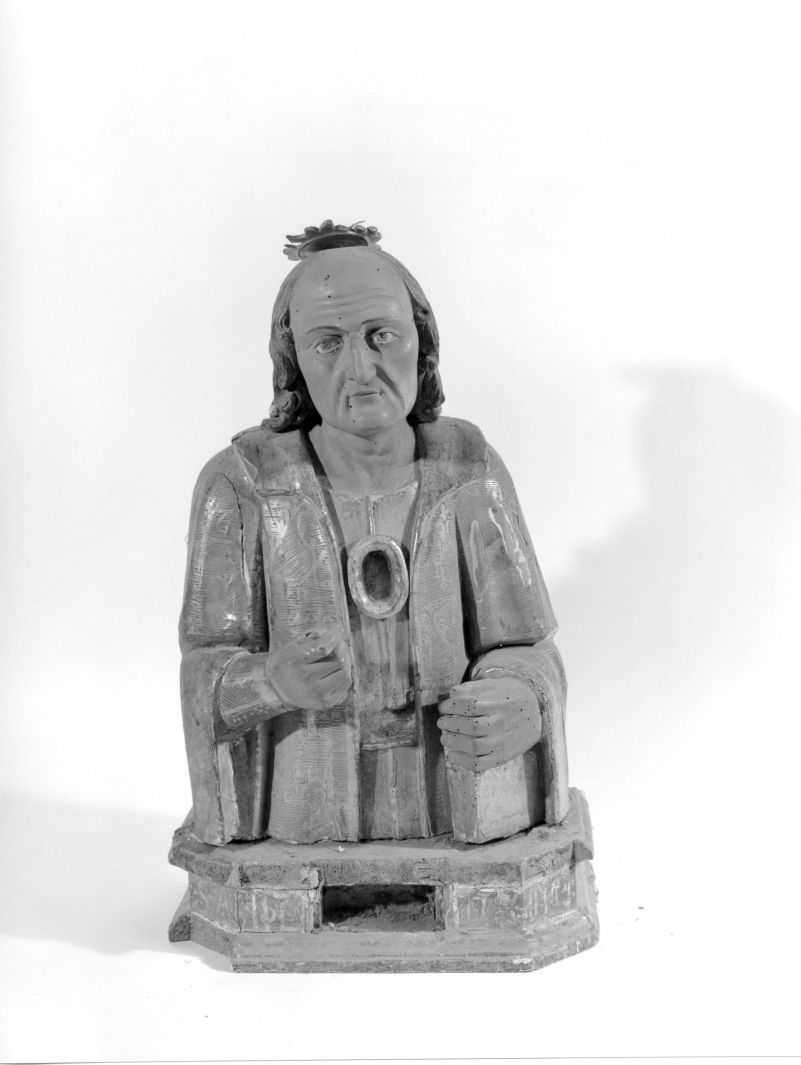 Sant' Anselmo vescovo (reliquiario - a busto) - bottega campana (sec. XVII)