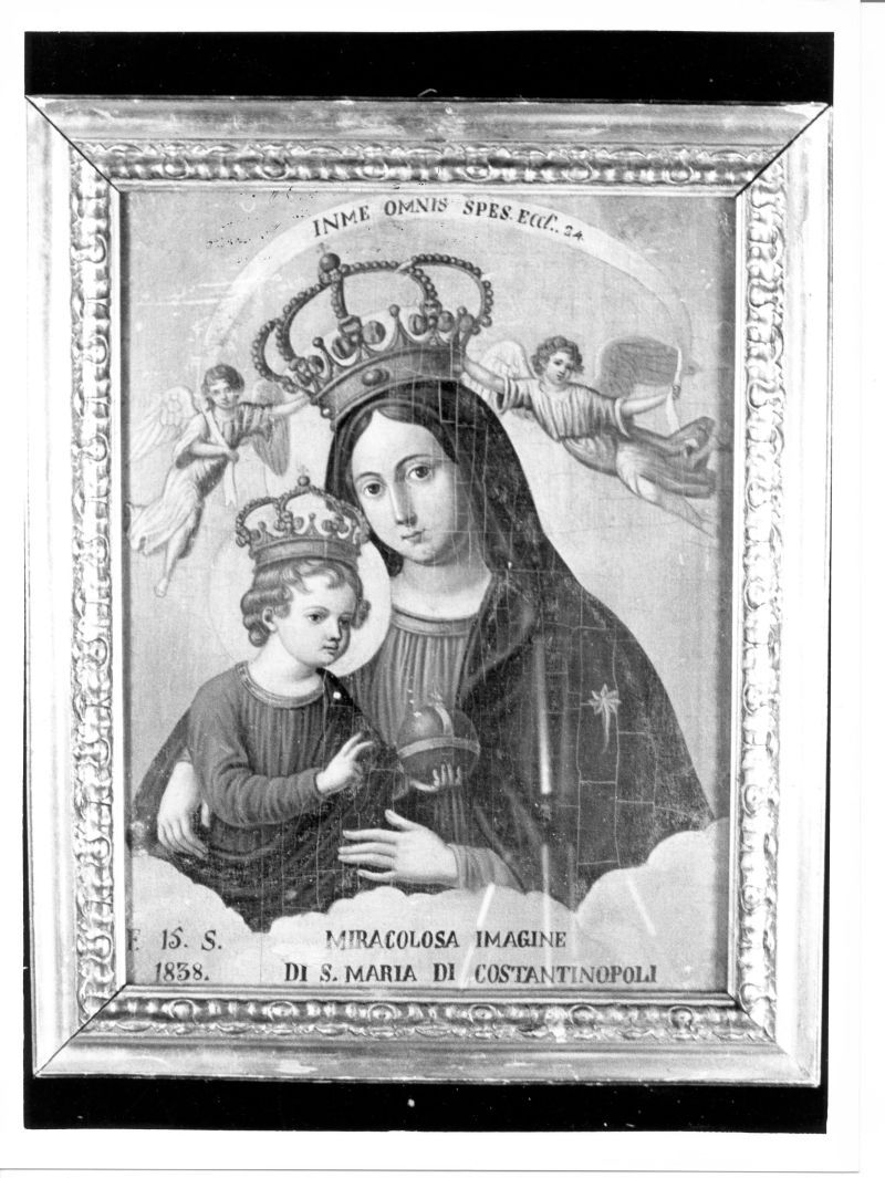 Madonna di Costantinopoli (dipinto, opera isolata) - ambito campano (sec. XIX)