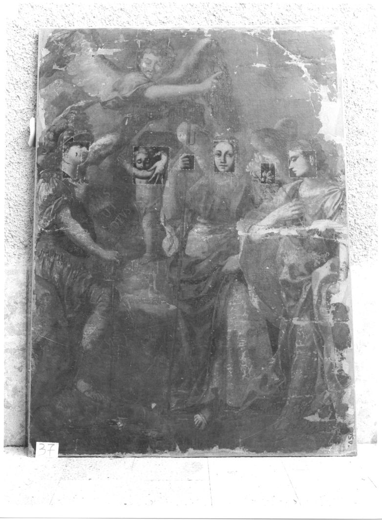 Cristo fra arcangeli (dipinto) - ambito napoletano (seconda metà sec. XVIII)