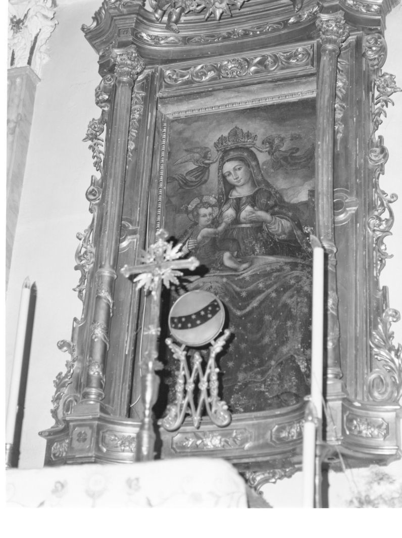 Madonna del Latte (dipinto) di Sabatini Andrea detto Andrea da Salerno (bottega) (primo quarto sec. XVI)