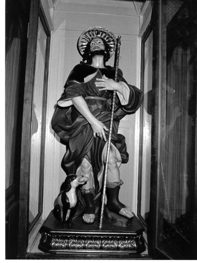 San Rocco (statua, opera isolata) - bottega napoletana (primo quarto sec. XIX)