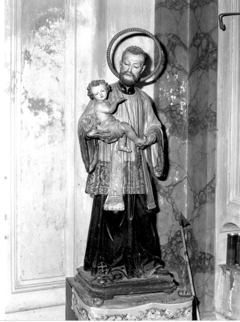 San Gaetano da Thiene con Gesù Bambino (statua) - bottega Italia meridionale (seconda metà sec. XVIII)