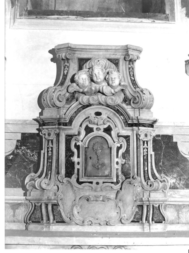 sportello di tabernacolo, elemento d'insieme - bottega campana (sec. XVIII)