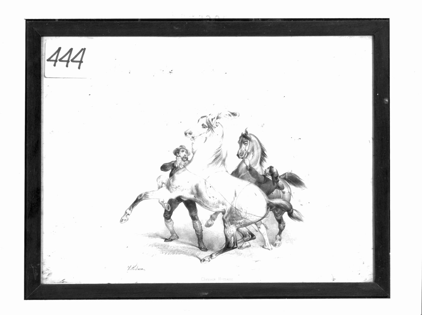 figure maschili con cavalli (stampa) di Alam V (sec. XIX)