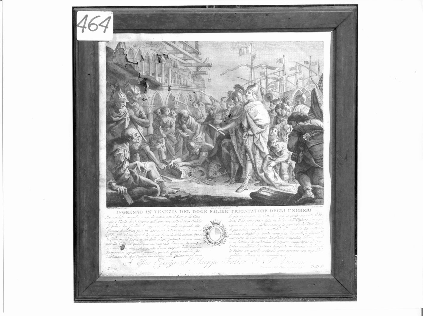 il doge Falier entra a Venezia (stampa) di Del Pedro Francesco, Guarana Jacopo (fine sec. XIX)