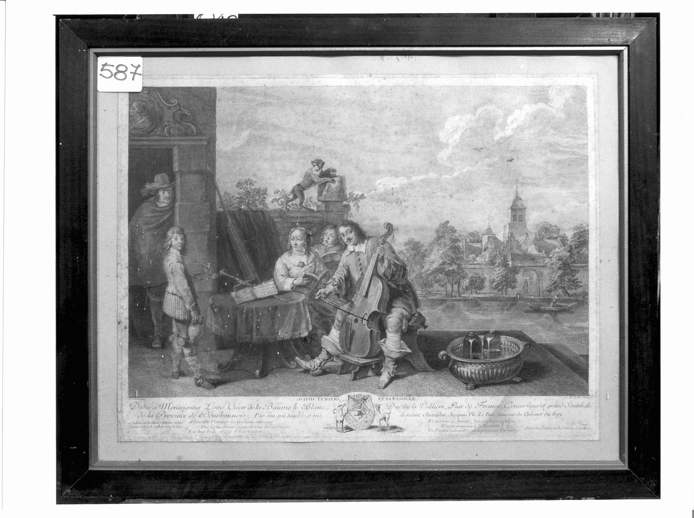ritratto di famiglia (stampa) di Le Bas Jacques Philippe (sec. XIX)
