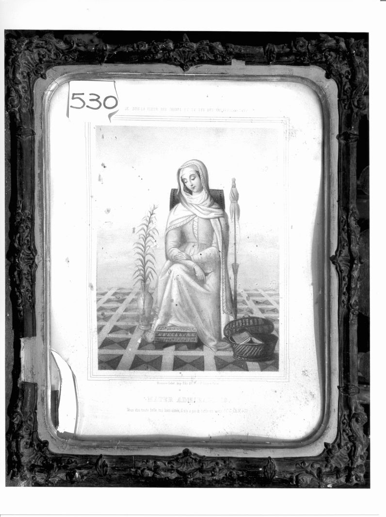 Madonna (stampa a colori) - ambito francese (sec. XIX)