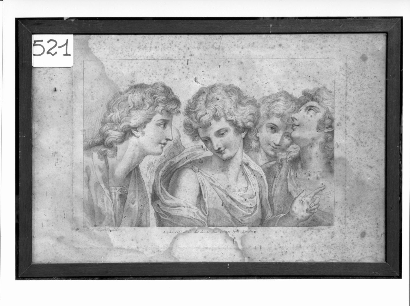 angeli (stampa a colori) di Cipriani Giovanni Battista, Bartolozzi Francesco (sec. XVIII)