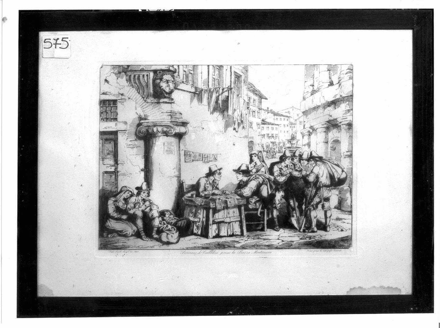 scrivano (stampa) di Pinelli Bartolomeo (sec. XIX)