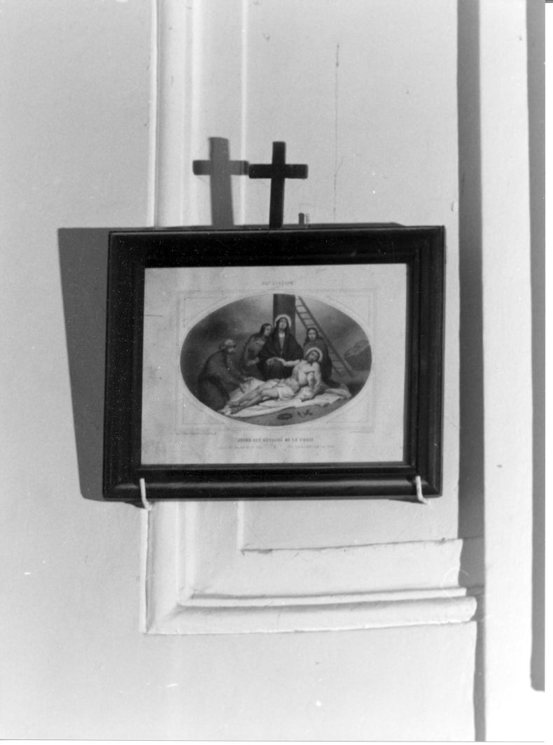 stazione XIII: Gesù deposto dalla croce (stampa, serie) - ambito francese (metà sec. XIX)