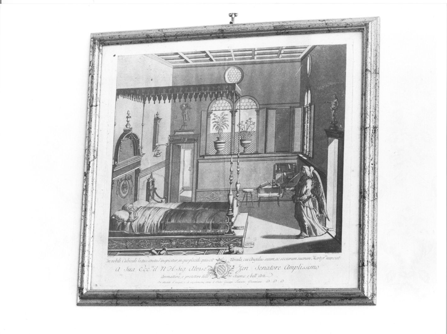 sogno di Sant'Orsola (stampa) di De Pian Galiberti, Carpaccio Vittore (sec. XVIII)