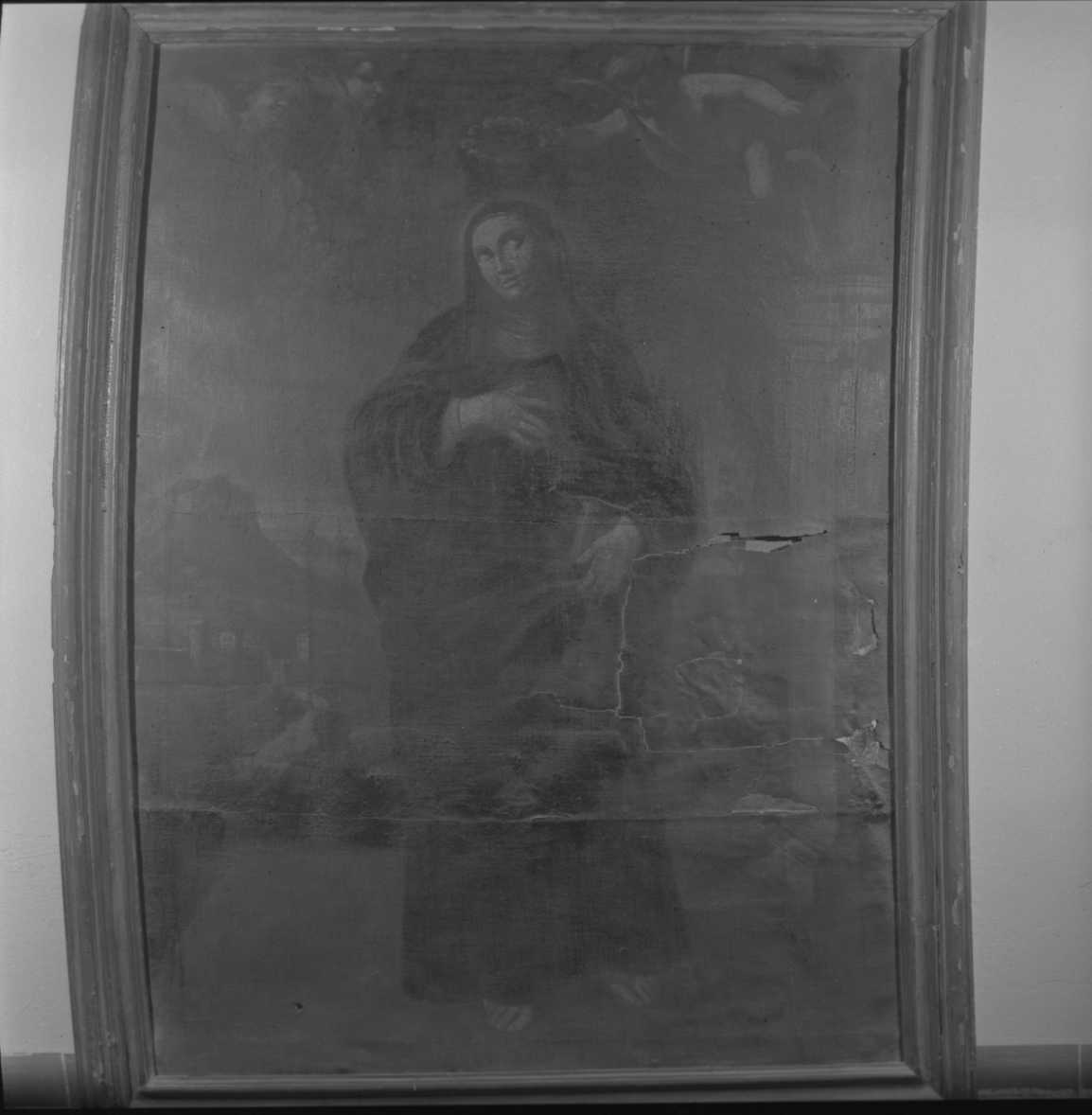 Santa Francescana (non identificabile), Santa (dipinto) - ambito romagnolo (seconda metà sec. XVIII)