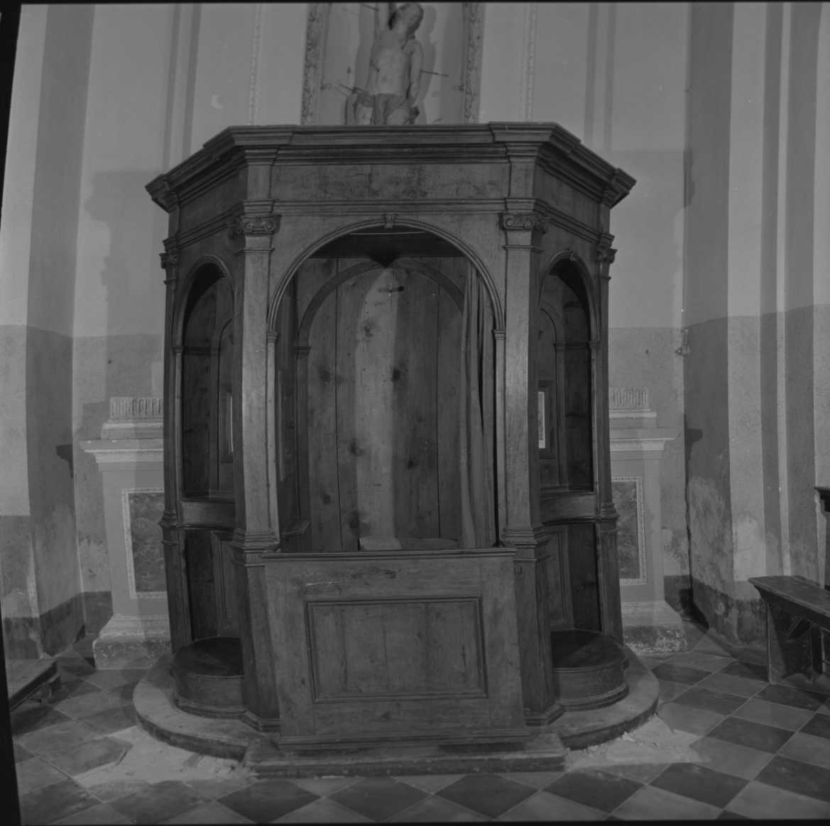 confessionale, serie - ambito romagnolo (seconda metà sec. XVIII)