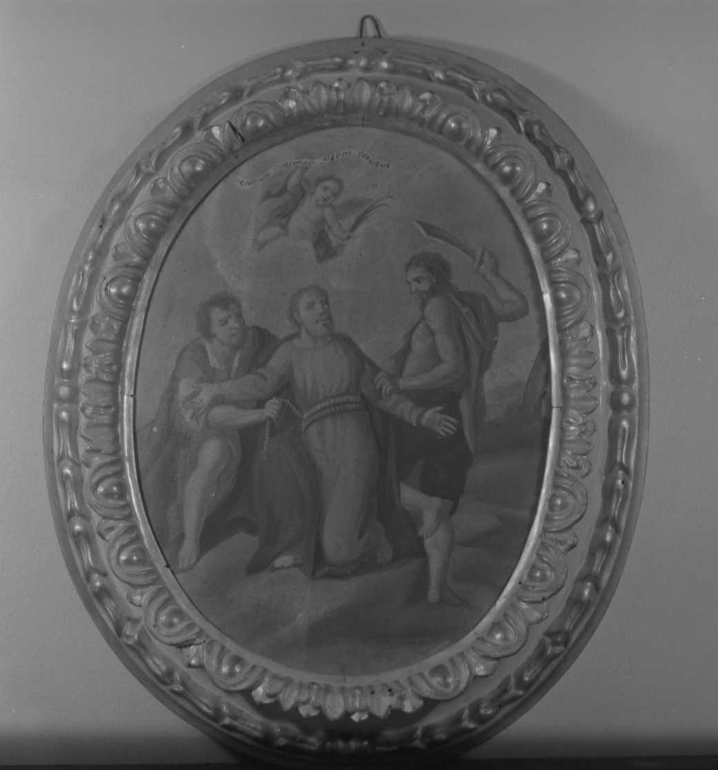Santo martire tra due figure, Santo martire (dipinto, ciclo) - ambito romagnolo (fine/inizio secc. XVIII/ XIX)