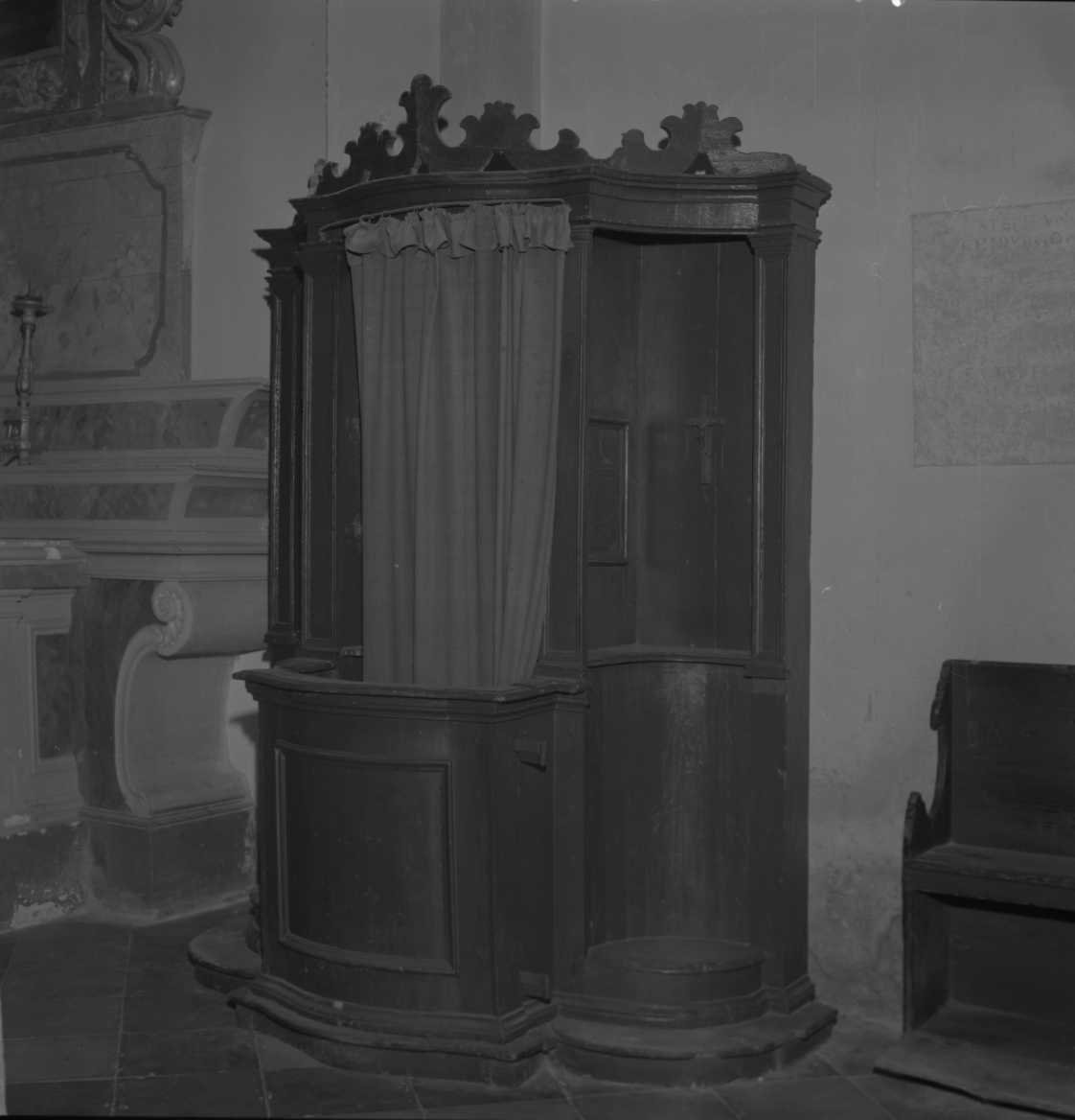confessionale - ambito romagnolo (seconda metà sec. XVIII)
