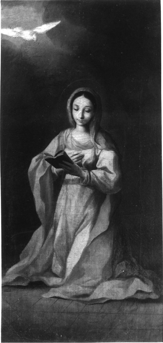 Madonna annunciata (dipinto, pendant) - ambito Italia centrale (sec. XVIII)