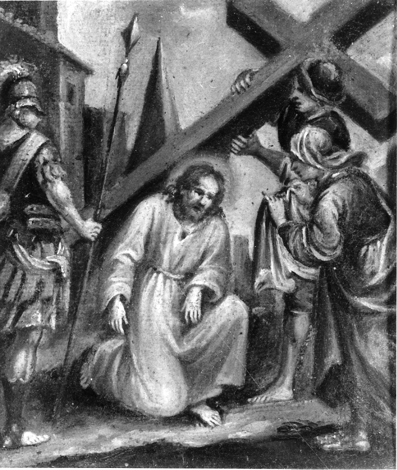 stazione VI: Gesù asciugato dalla Veronica (Via Crucis, ciclo) - ambito romagnolo (sec. XVIII)
