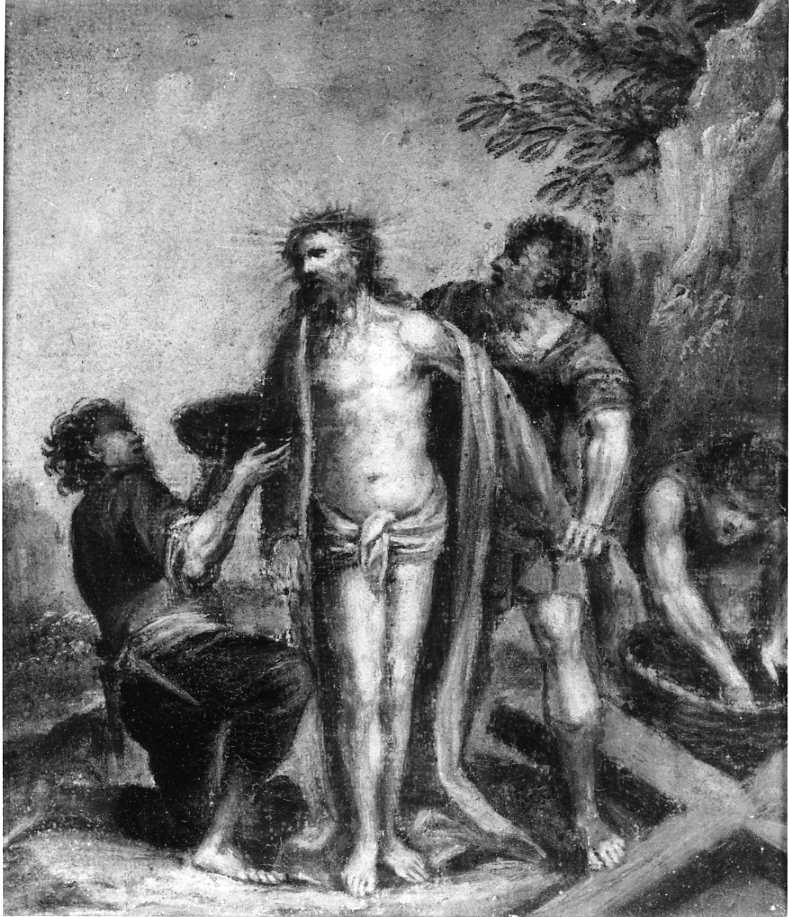 stazione X: Gesù spogliato e abbeverato di fiele (Via Crucis, ciclo) - ambito romagnolo (sec. XVIII)