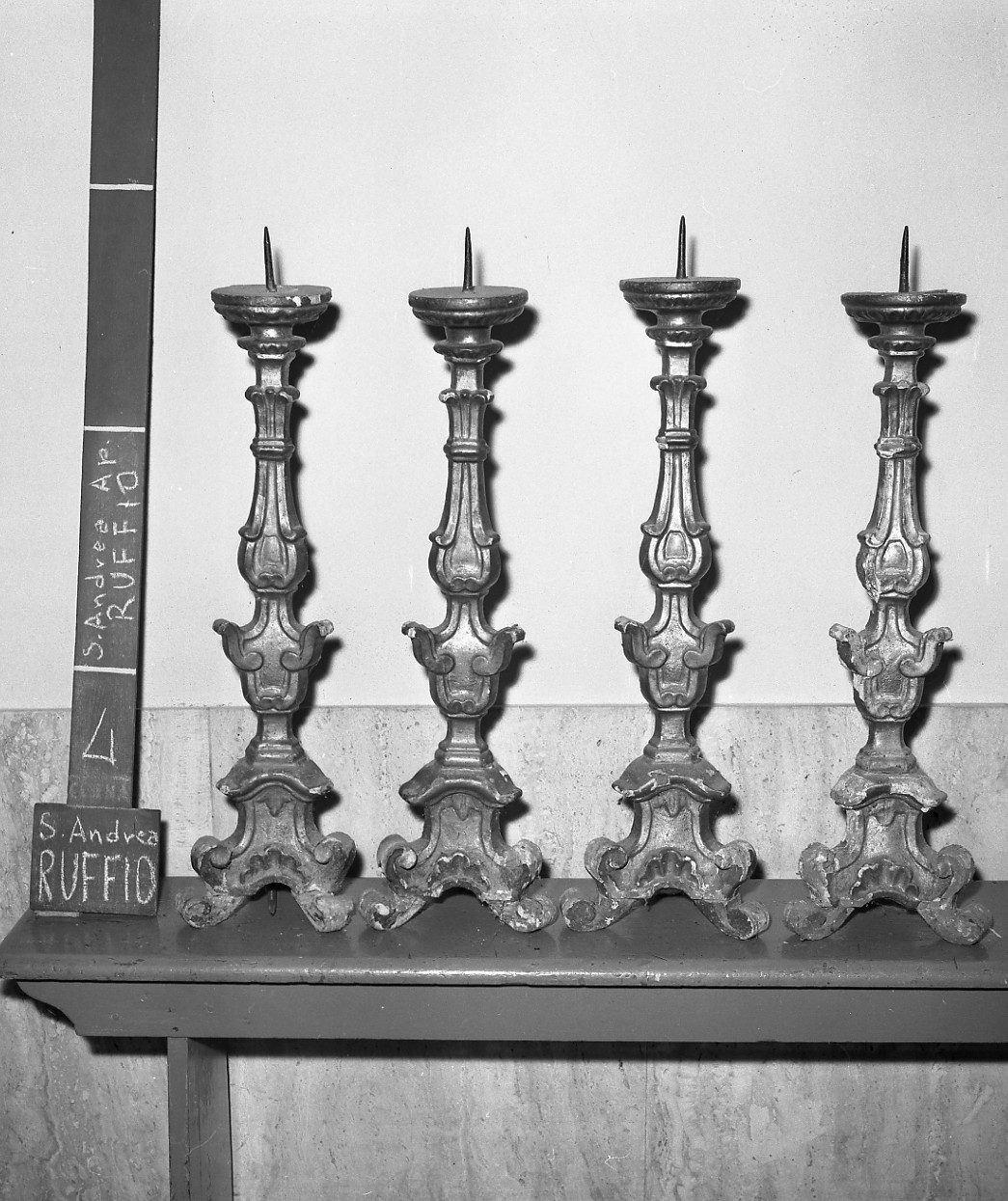 candeliere, serie - bottega romagnola (sec. XVIII)