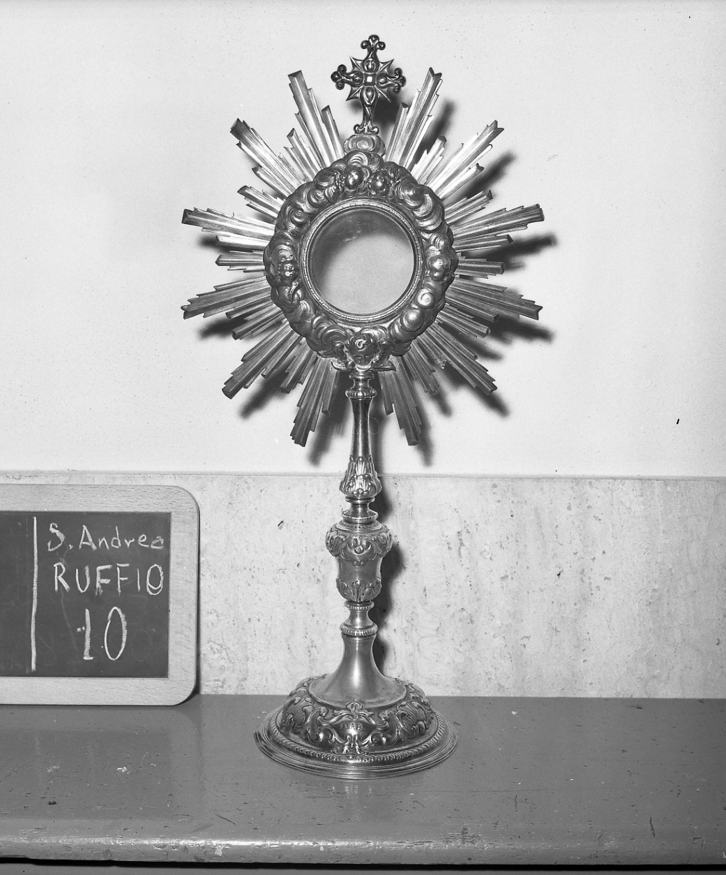 ostensorio, opera isolata - bottega emiliano-romagnola (sec. XVIII)