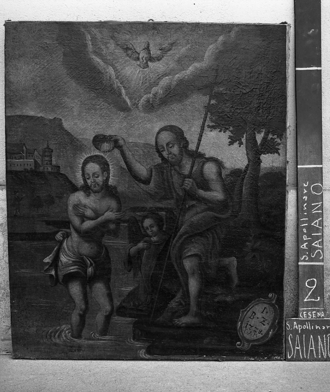 battesimo di Cristo (dipinto, opera isolata) - ambito romagnolo (sec. XVIII)