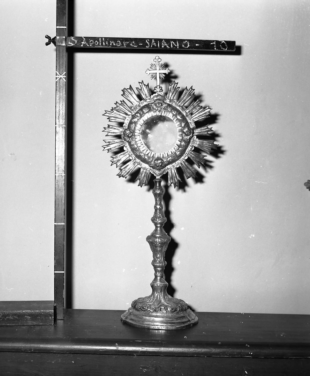 ostensorio, opera isolata - bottega emiliano-romagnola (seconda metà sec. XVIII)