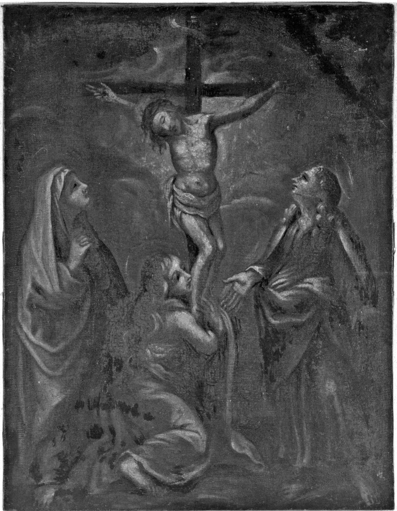 crocifissione di Cristo (dipinto) - ambito toscano (ultimo quarto sec. XVIII)