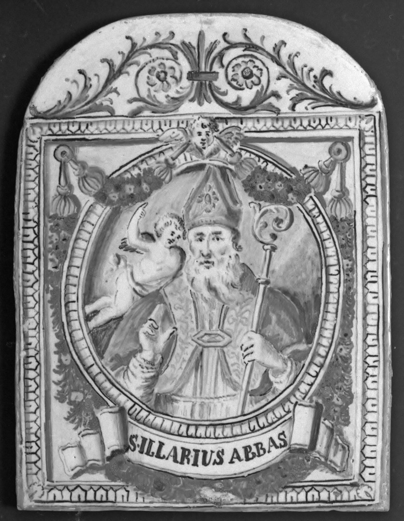 Sant'Ilario (targa devozionale) - ambito Italia centrale (sec. XIX)