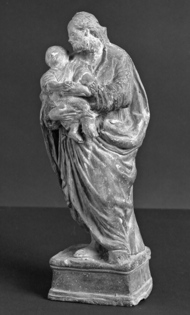 San Giuseppe e Gesù Bambino (statuetta) - manifattura italiana (prima metà sec. XVIII)