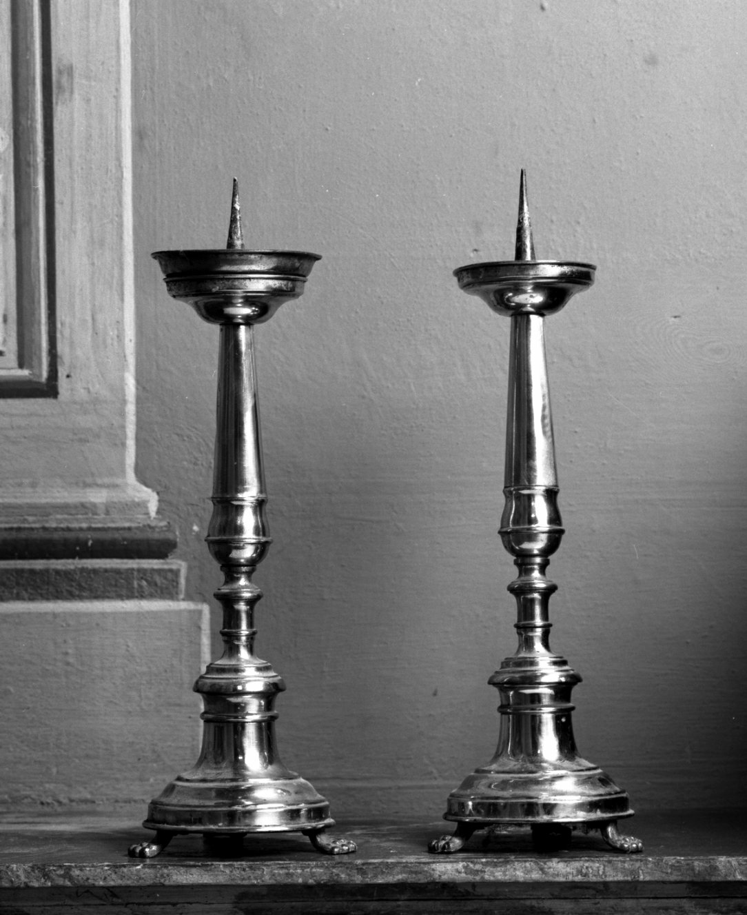 candeliere d'altare - produzione romagnola (seconda metà sec. XIX)