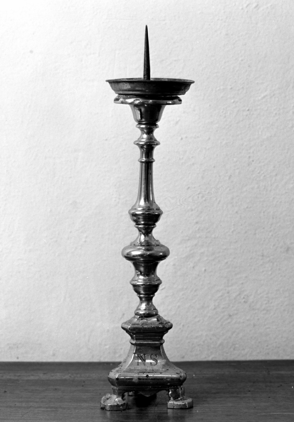 candeliere d'altare - produzione romagnola (prima metà sec. XIX)