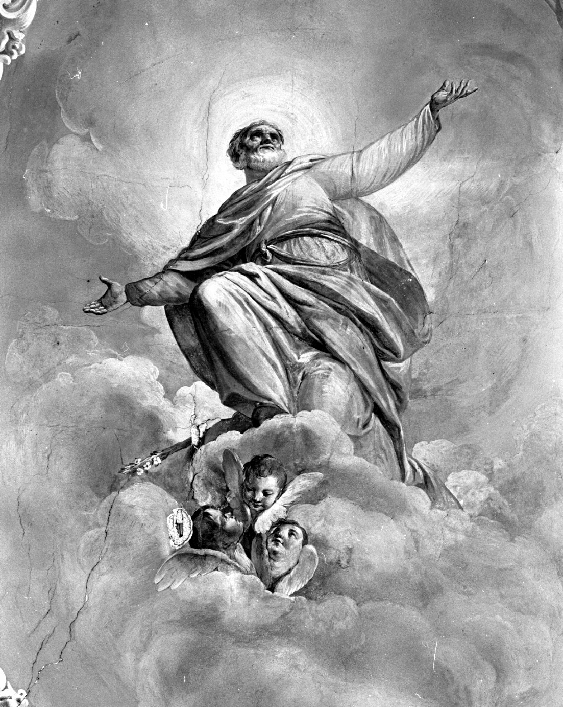 Gloria di San Giuseppe (dipinto) di Zampa Giacomo (sec. XVIII)