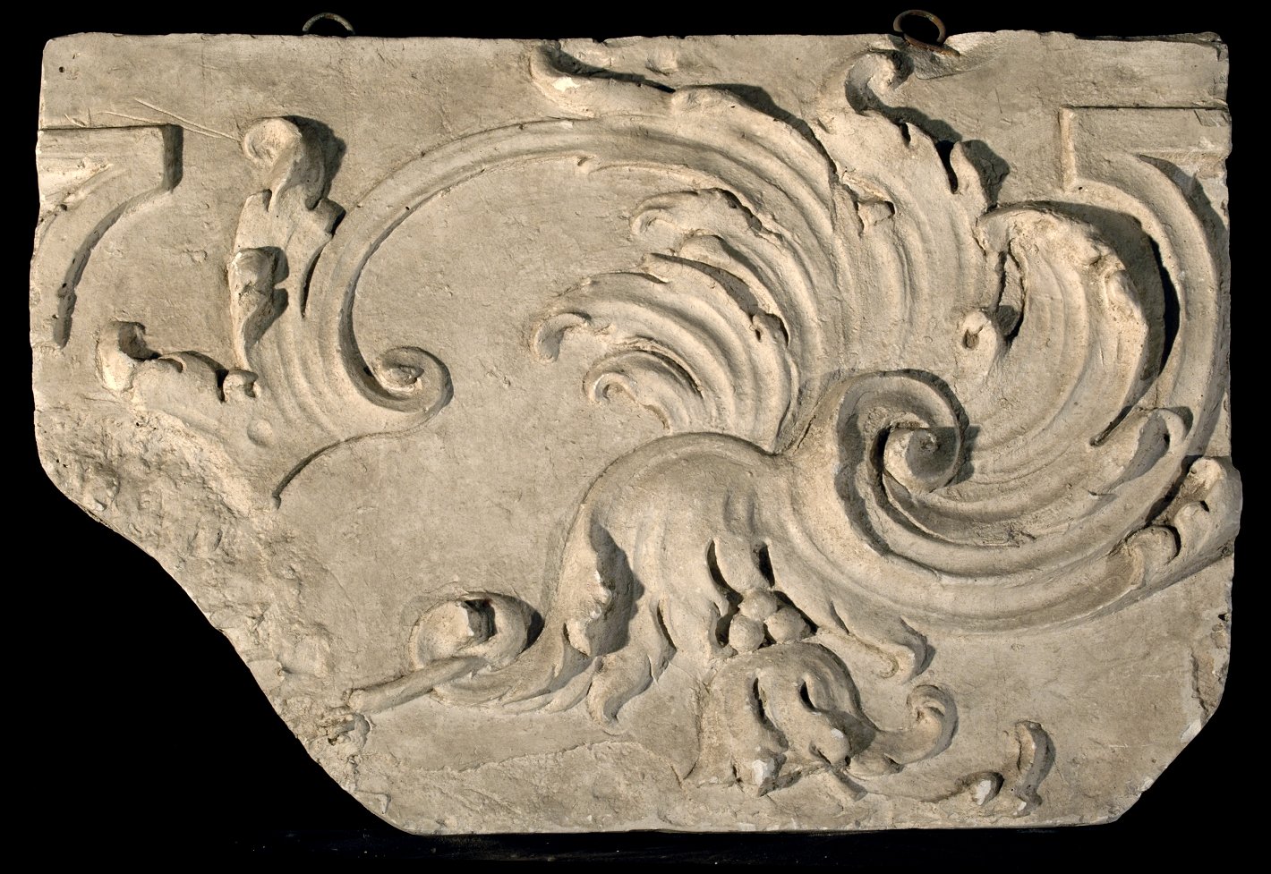 motivi decorativi (calco, frammento) - bottega Italia centro-settentrionale (sec. XX)