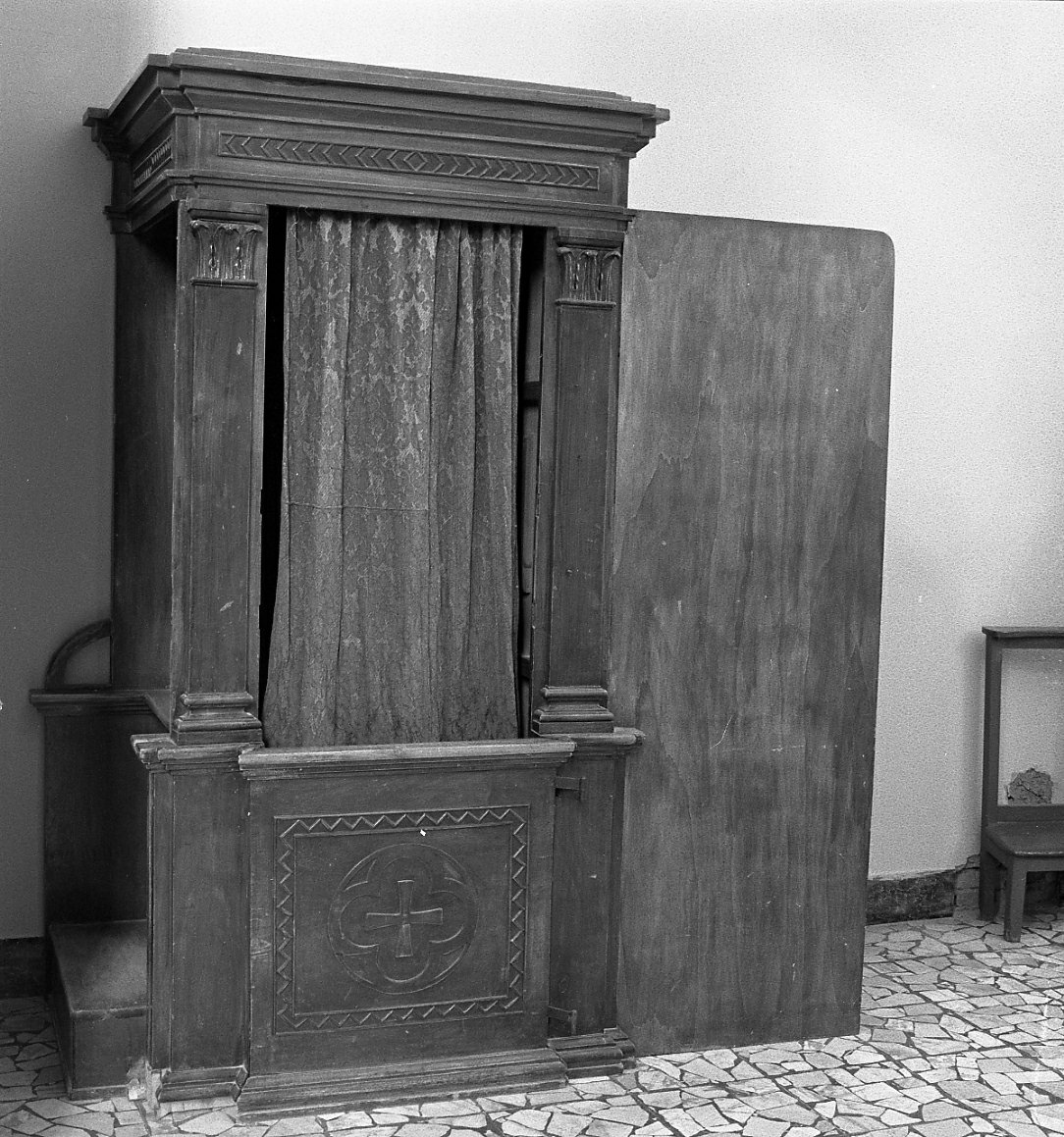 confessionale - manifattura romagnola (fine/inizio secc. XIX/ XX)