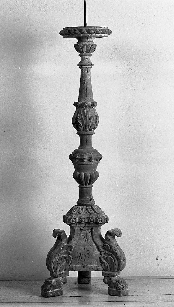 candeliere - manifattura romagnola (fine/inizio secc. XVIII/ XIX)